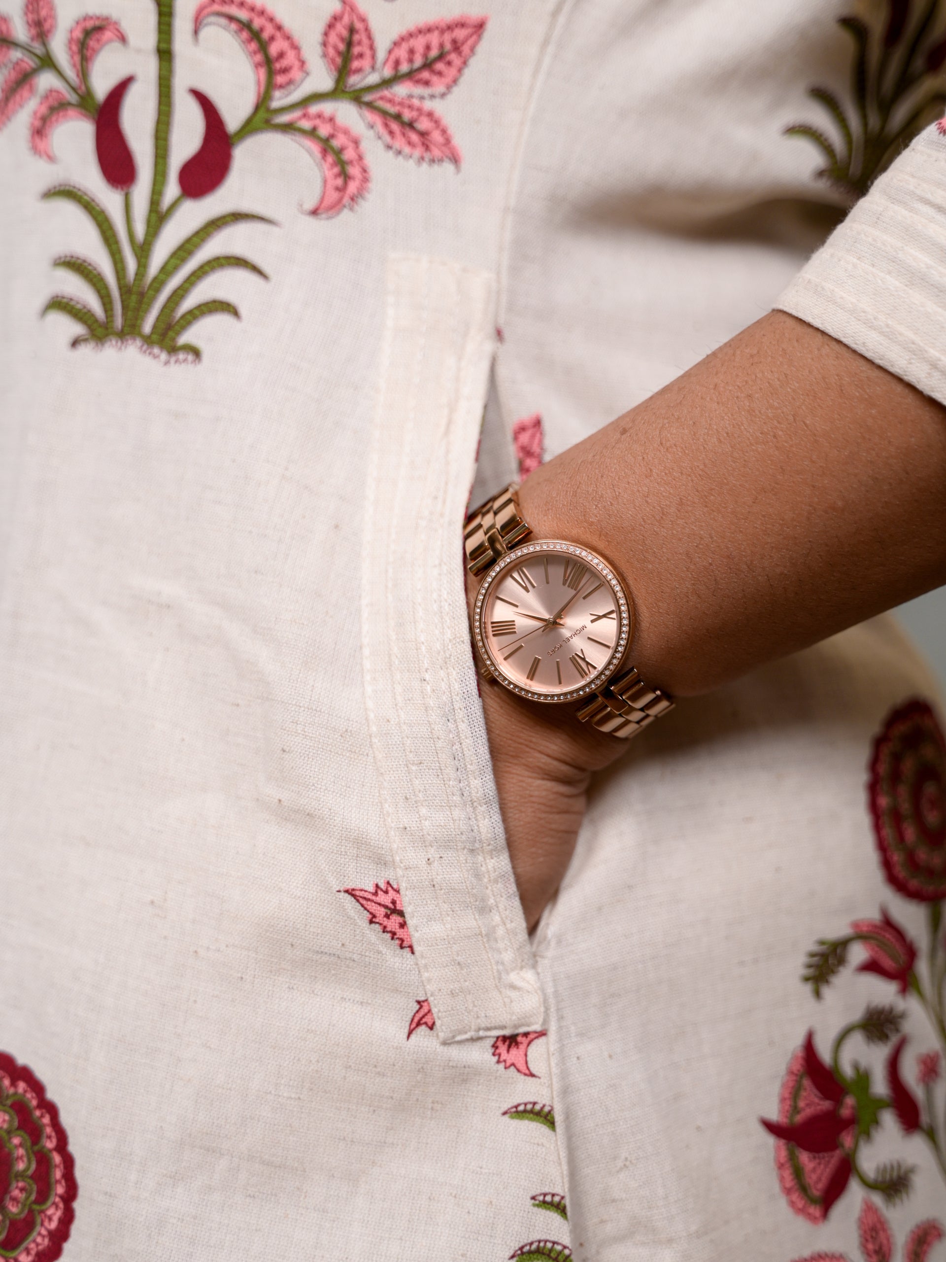 PURE POISE MAROON WHITE KURTA SET