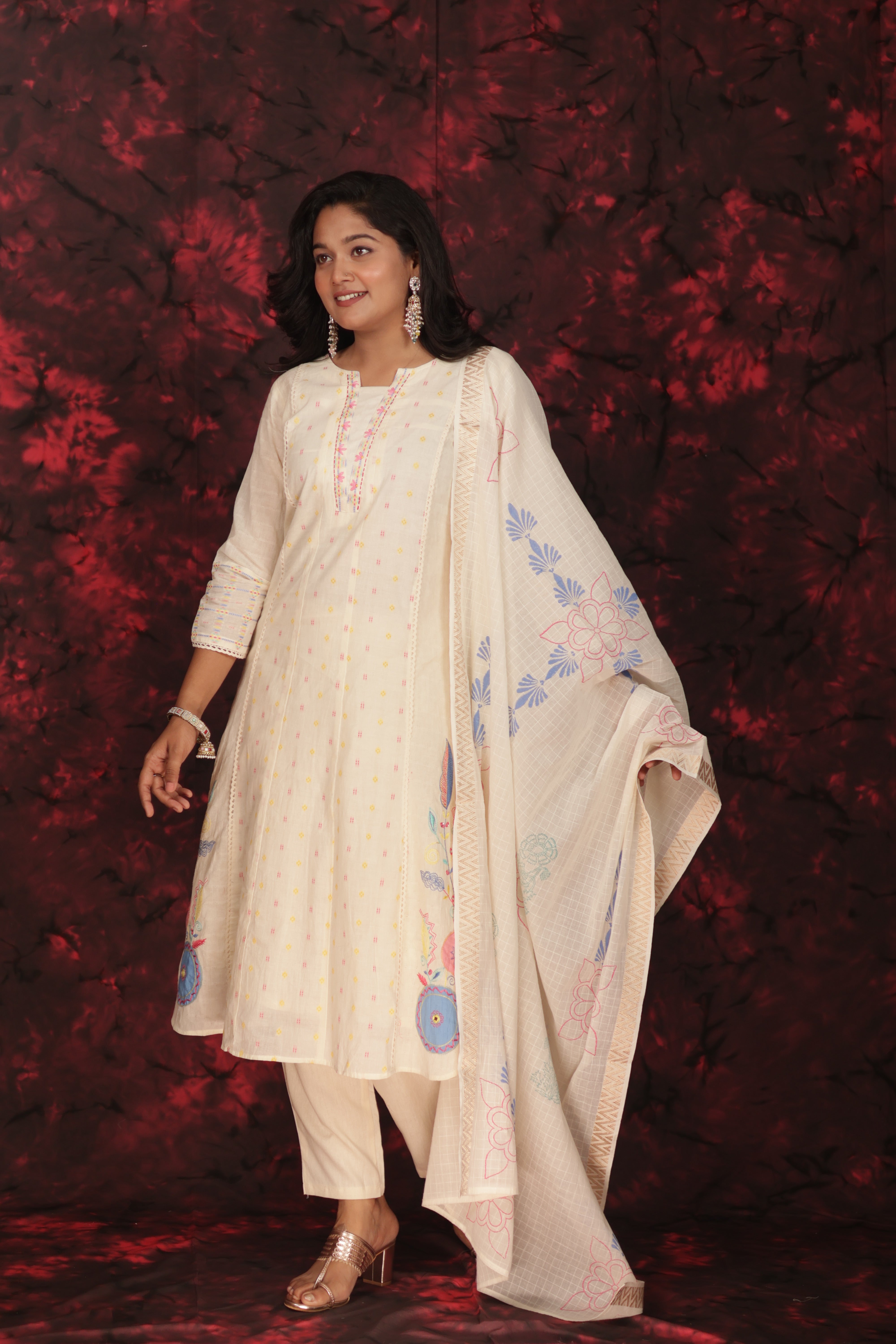 RANGKAARI THREADS OF KUTCH COTTON SUIT SET