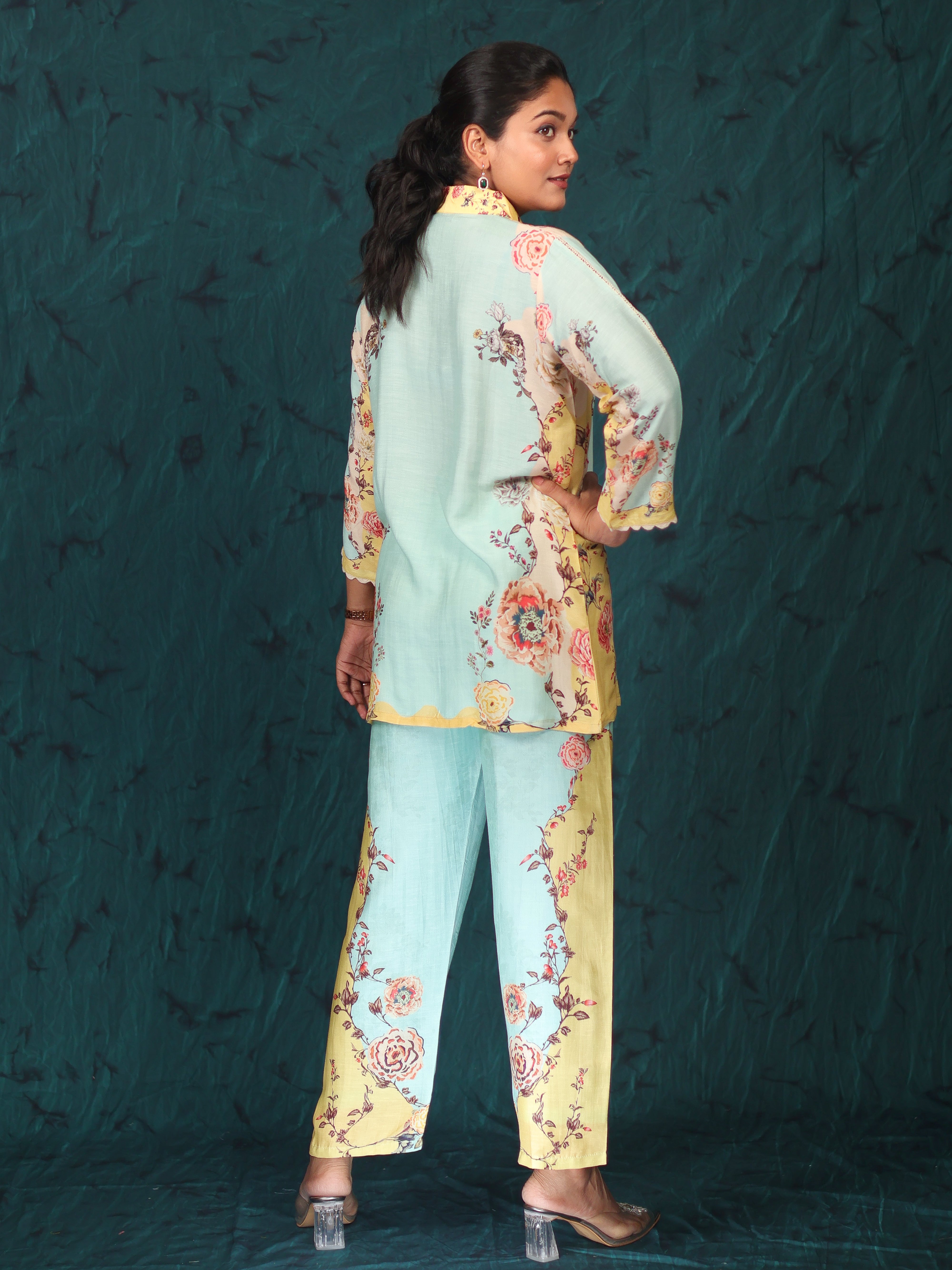 PASTEL PRINT STORY MUSLIN COORD SET