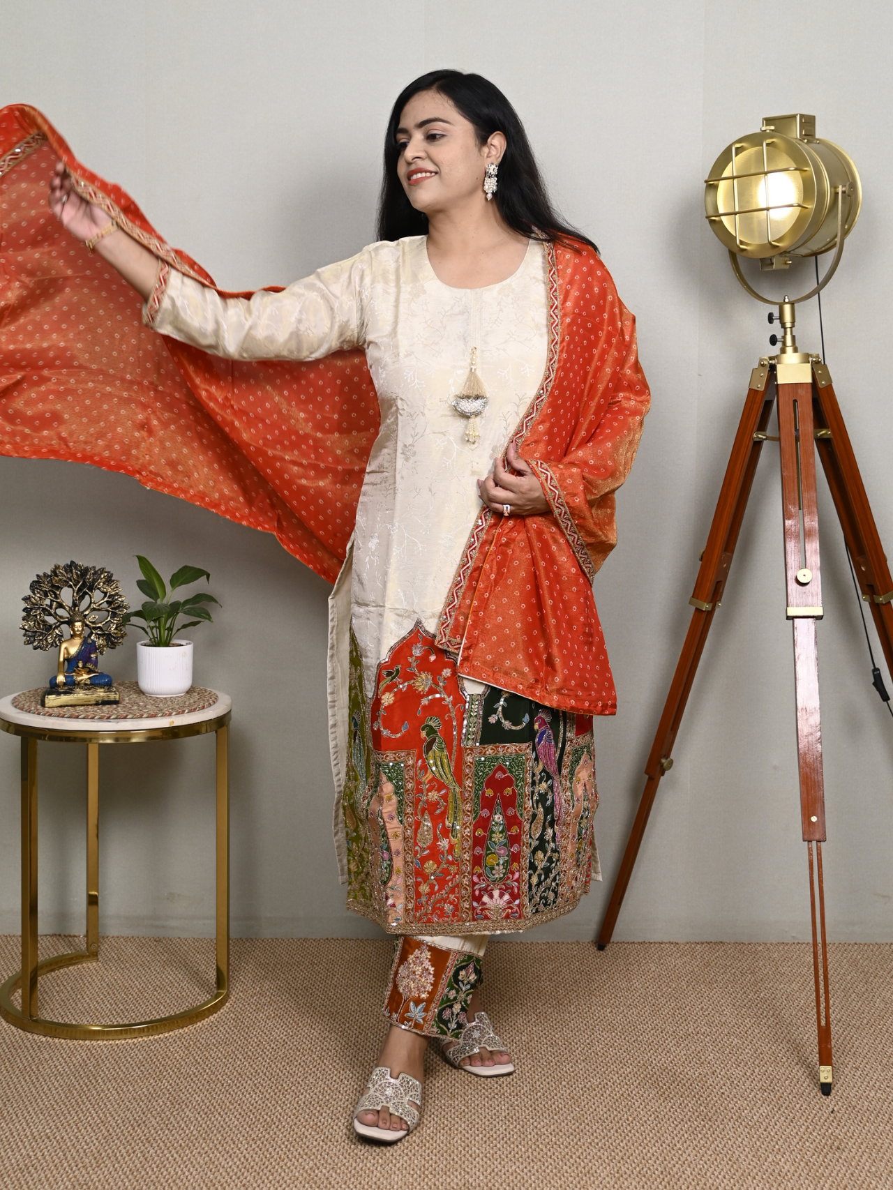 IVORY HERITAGE TISSUE SUIT SET